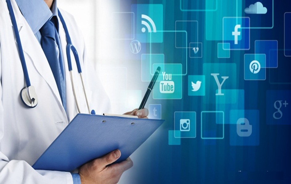 A-healthcare-professionals-is-seen-using-a-gadget-to-access-a-social-media-account-to-interact-engage-with-other-professionalsIntroduction to social media in Healthcare Industry : In this digital age, social media has become an integral part of our lives.